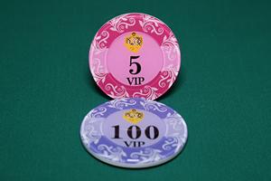  Fichas de casino póker de acrílico